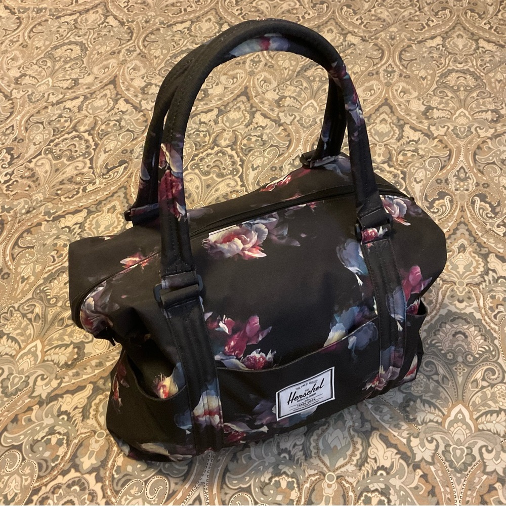 New Herschel Supply Co. Strand Duffle Bag Floral Blur